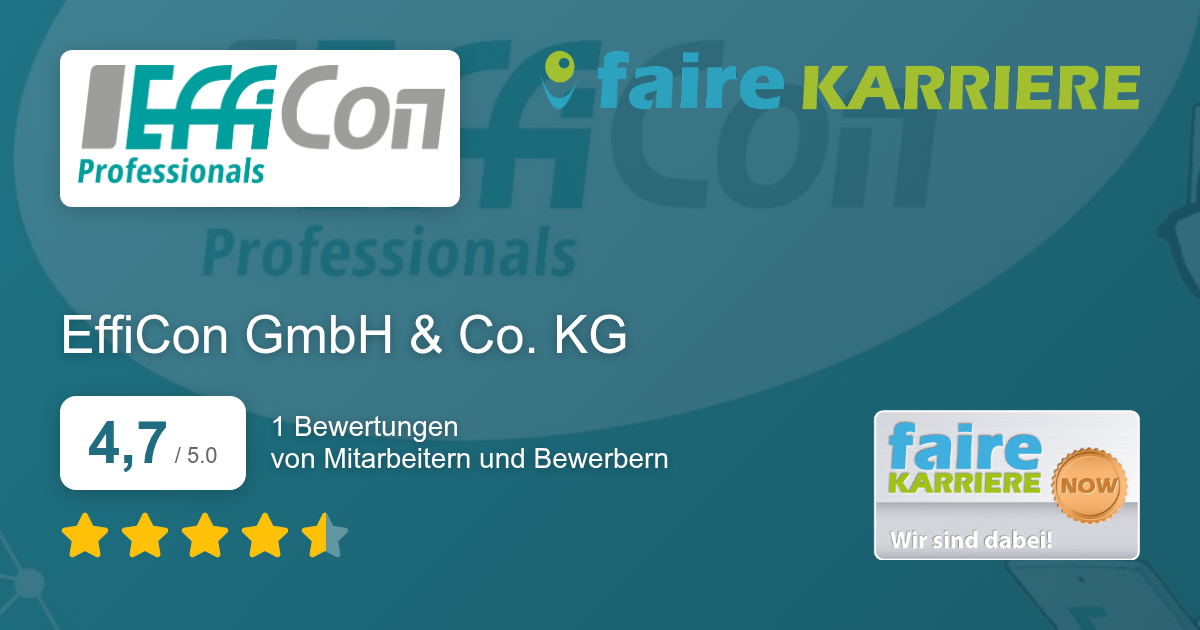 EffiCon GmbH & Co. KG - Faire-Karriere.de